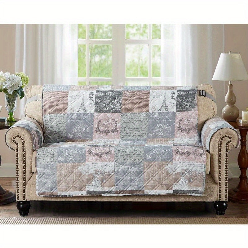 Paris & Toile Floral Quilted Slipcover for Dogs - 54\