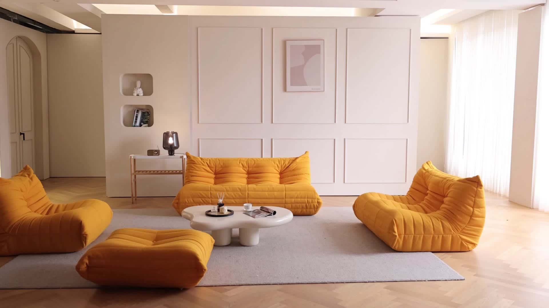 Single Seat with Ottoman for Fireside, Lazy Floor Sofa, Modern Loveseat, Tatami Sofa, Corner Relaxation Couch for Living Room, Bedroom, Salon, Or Office.