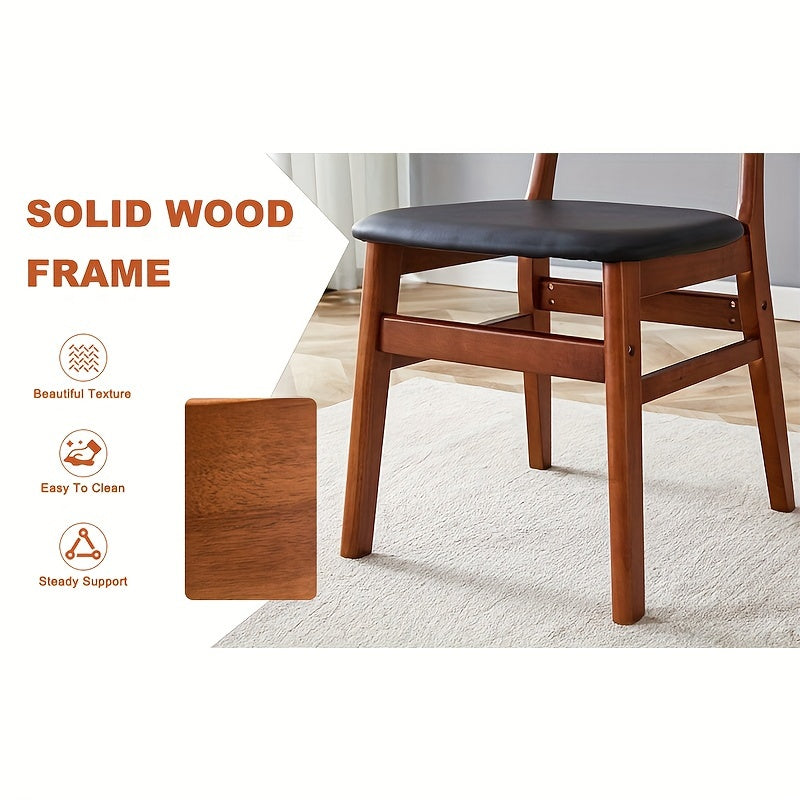 Table And Chair Set, 1 Table And 4 Or 6 Chairs, Mid-Century Modern Table & Chair Set, Kitchen Furniture Set With 4 Or 6 Chairs, Ancient Style Solid Wood Dining Table, Imitation Rattan Table Legs, Farmhouse Style