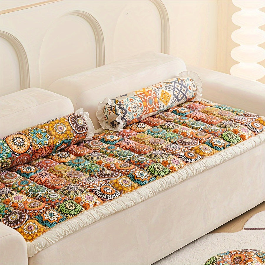 1pc Cotton Sofa Cover, Washable Dog Anti-Slip Sofa Cover, Suitable for Pets' 3pcs Cushion Sofa Cover, Pet Sofa Cover for Sofa, Bohemian Sofa Cover, Large Dogs